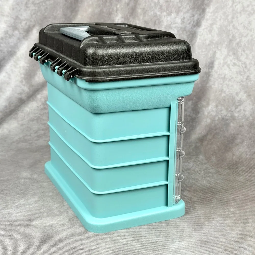 Creative Options Grab N Go Rack System Turquoise Craft Organizer Four Trays